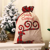 Cute Christmas Candy Bag - Hemp Fabric Gift Pouch