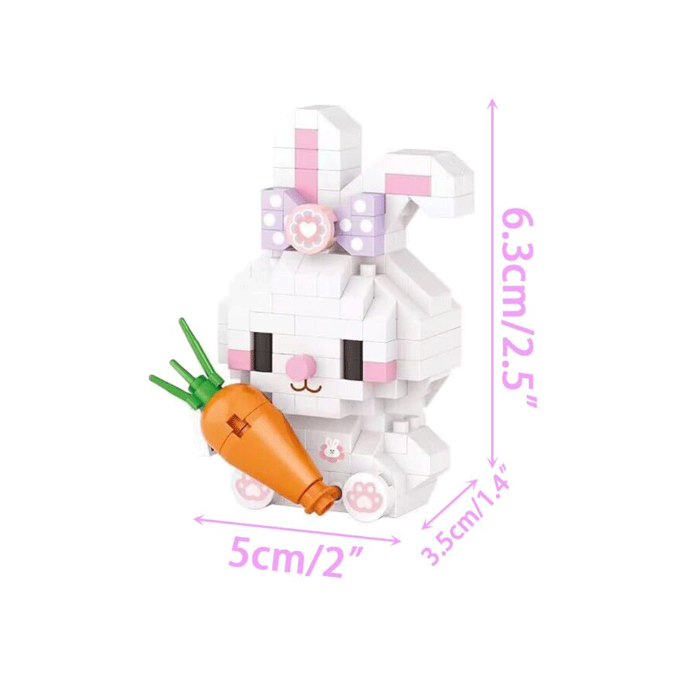 4 Pack Easter Building Block Toys