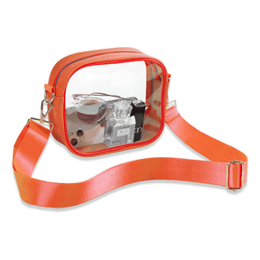 Clear Crossbody Purse Stadium Approved Bags 7.8"x2.6"x6.8"