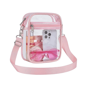 Transparent Crossbody Purse 8.6"x2.4"x6.7"