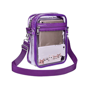 Transparent Crossbody Purse 8.6"x2.4"x6.7"