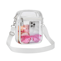 Transparent Crossbody Purse 8.6"x2.4"x6.7"